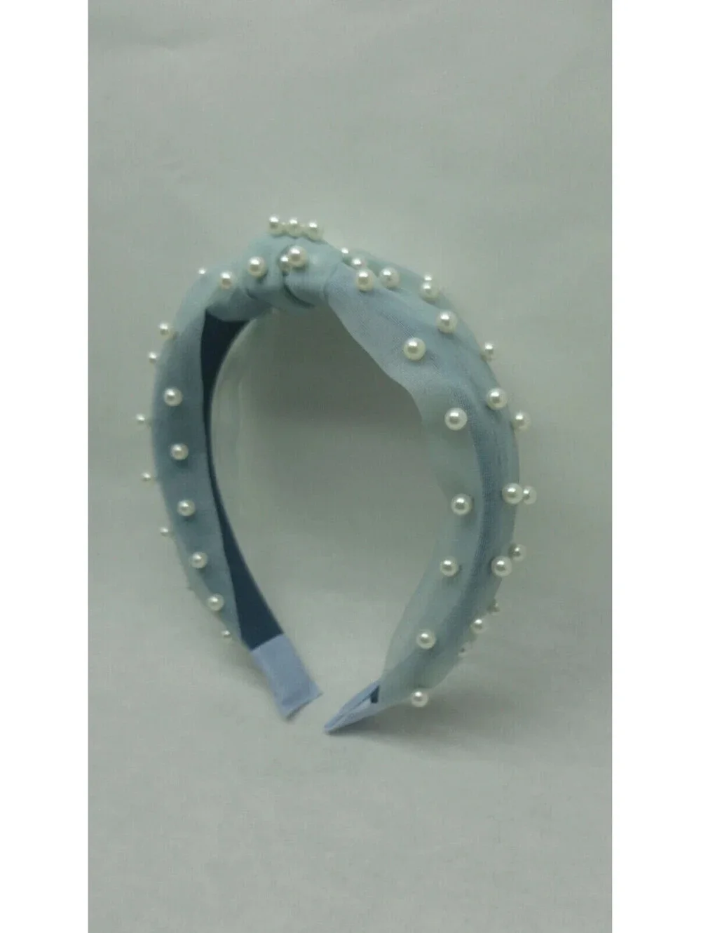 Lot of 3 Faux Pearl Jeweled Headband w/Pouch black pink blue by 8 Other Reasons